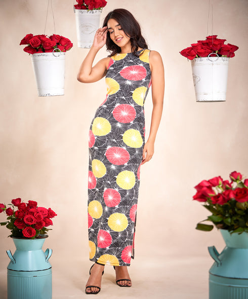 Side Slit Sleeveless Bodycon Dress